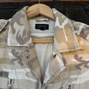 Top shop camo jacket US size 6